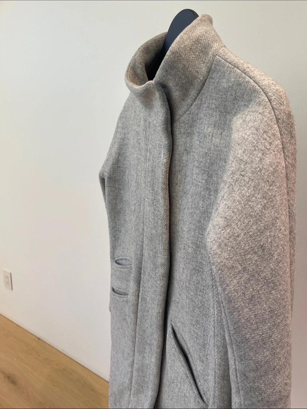 J. Crew Light Gray Wool Cocoon Coat - Picture 5 of 5